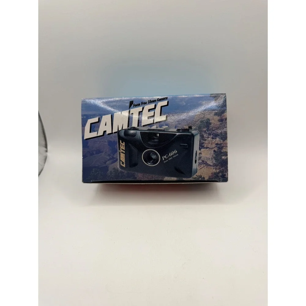 Camtec PC-606 Focus Free 35mm Camera Point and Shoot Vintage Film Black‎ New